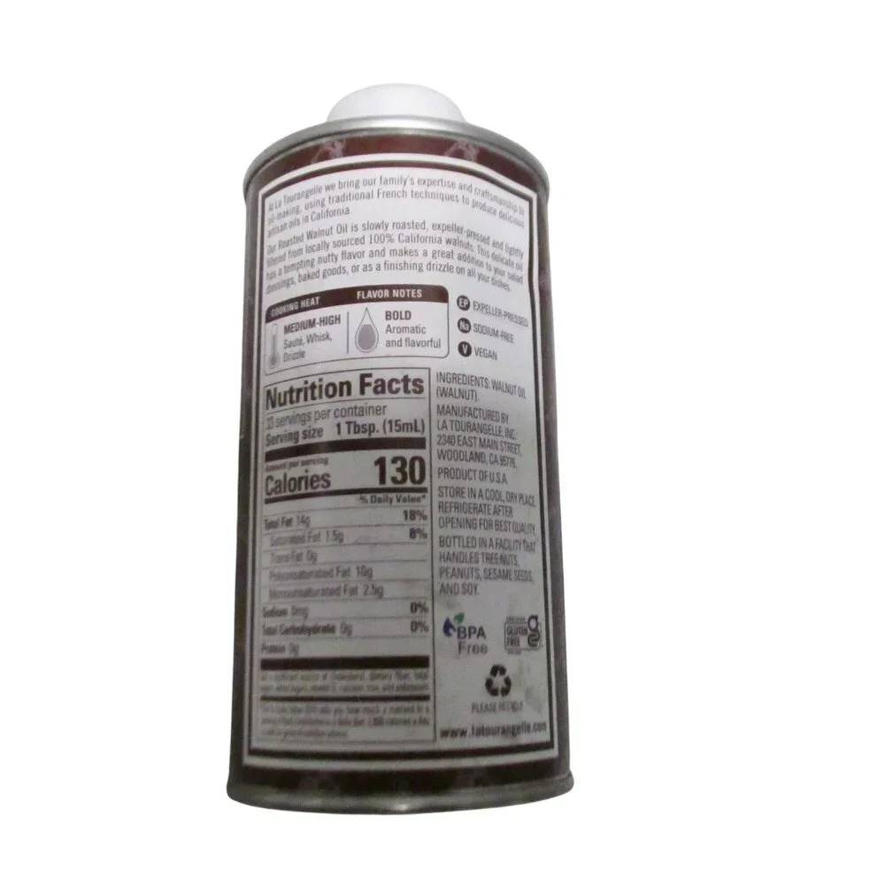 LA TOURANGELLE Roasted Walnut Oil 16.9 fl oz. Quantity 2 READ